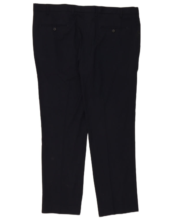 Marks & Spencer Slim Chino-Hose für Herren, W42, L31, Marineblau, Polyester