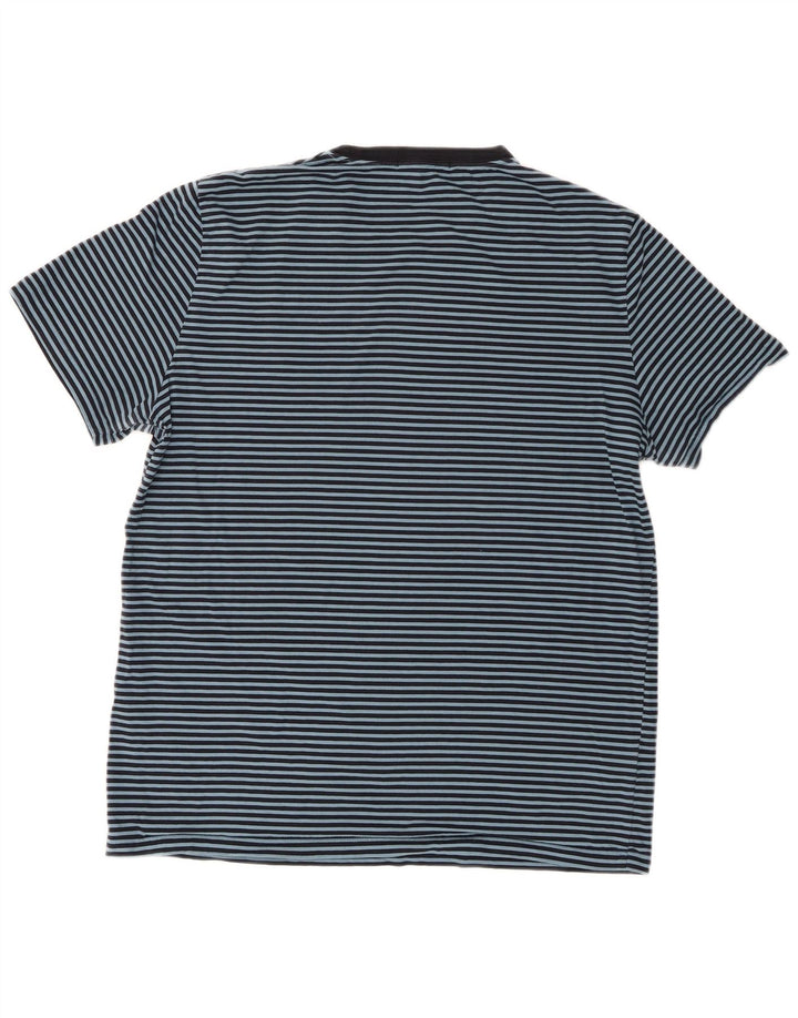 Fred Perry Herren-T-Shirt-Oberteil, groß, marineblau, gestreift, Baumwolle