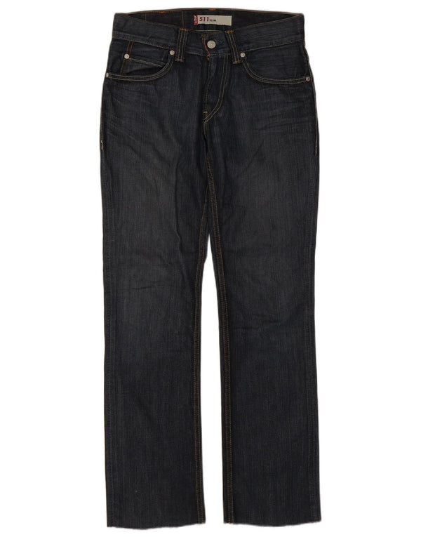 Levi's Damen 511 Slim Jeans W30 L30 marineblaue Baumwolle