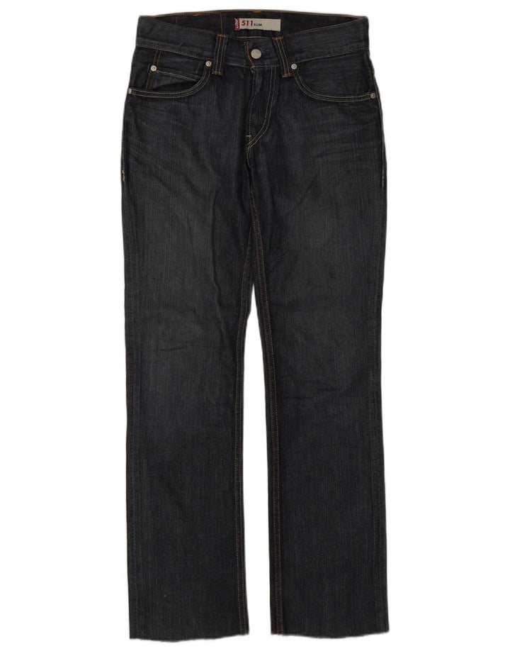 Levi's Damen 511 Slim Jeans W30 L30 marineblaue Baumwolle