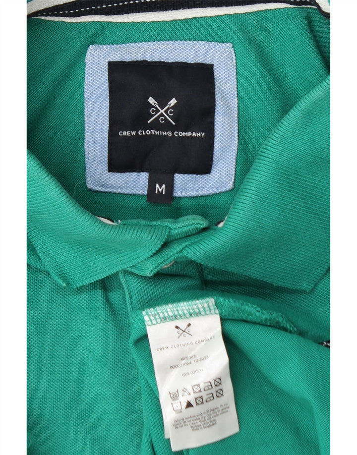CREW CLOTHING Herren-Poloshirt aus mittelgrüner Baumwolle