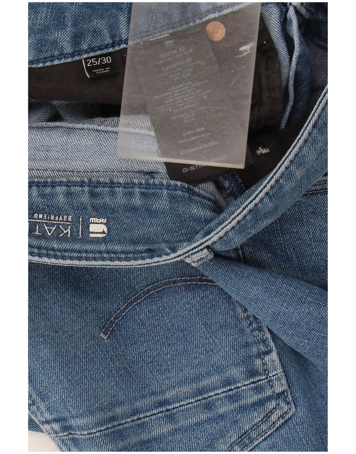 G-STAR Womens Kate Straight Jeans W25 L26 Blue Cotton