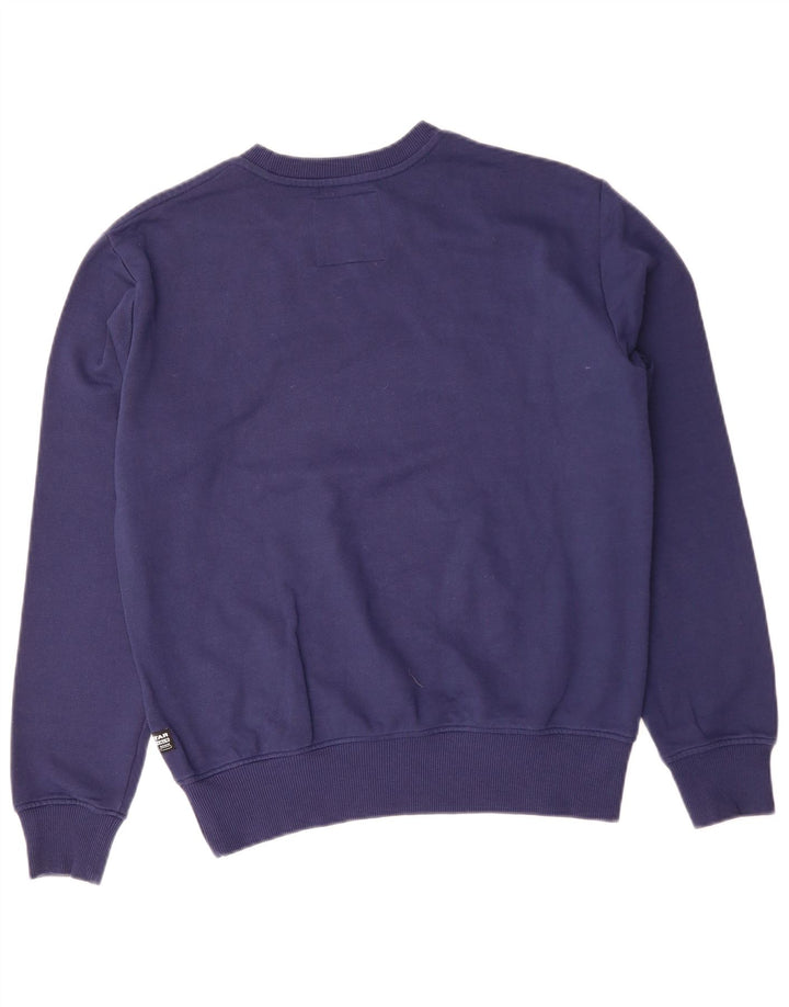 G-STAR Herren-Sweatshirt mit Grafik, Größe S, marineblau, Baumwolle