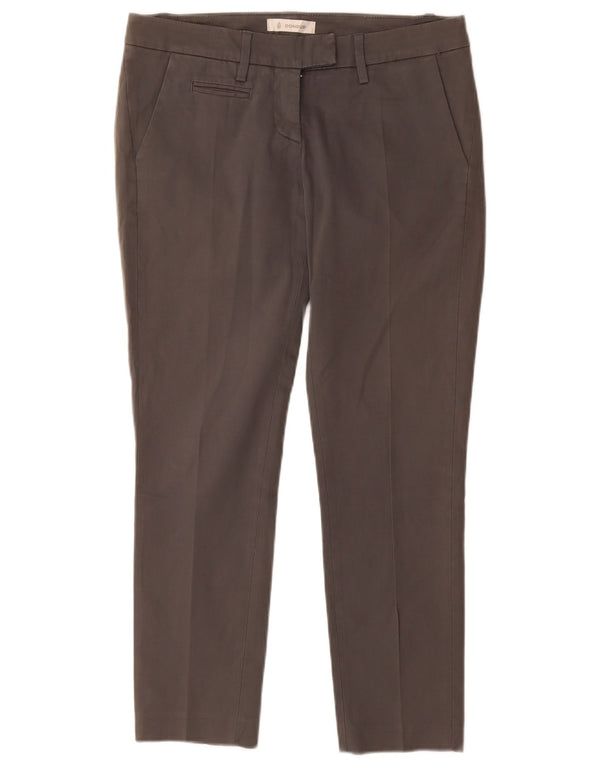 DONDUP Slim-Fit-Chinohose für Damen, W28, L28, graue Baumwolle