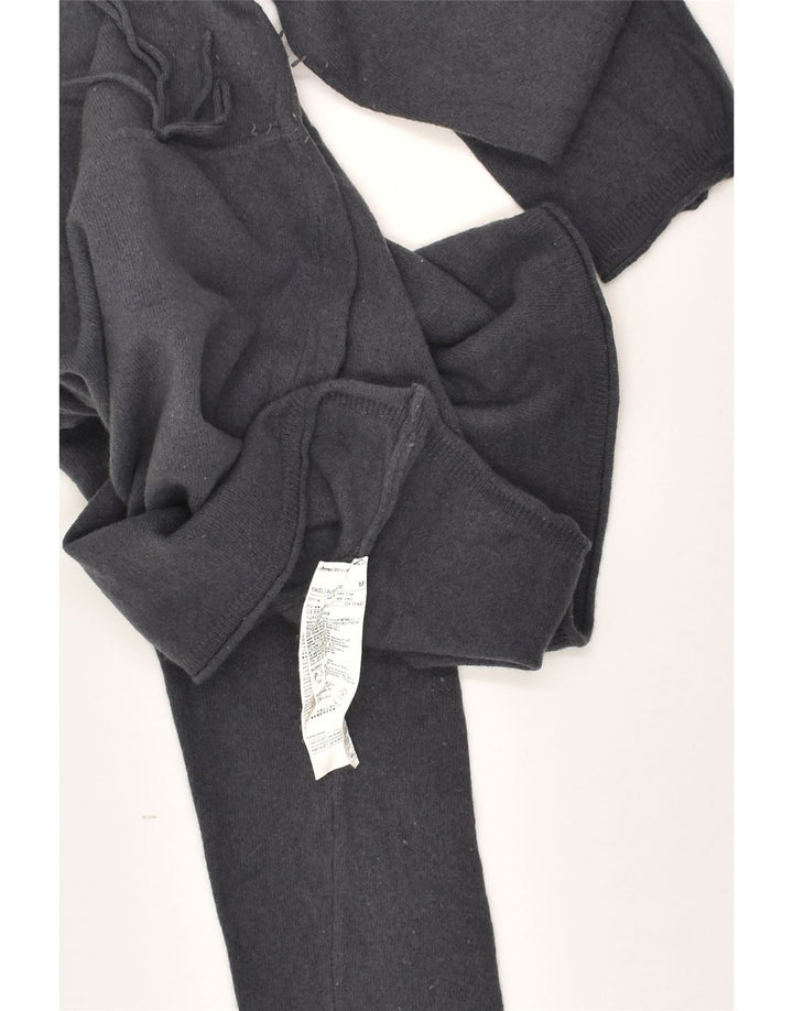 BENETTON Womens V-Neck Jumper Sweater UK 12 Medium Grey Wool | Vintage Benetton | Thrift | Second-Hand Benetton | Used Clothing | Messina Hembry 