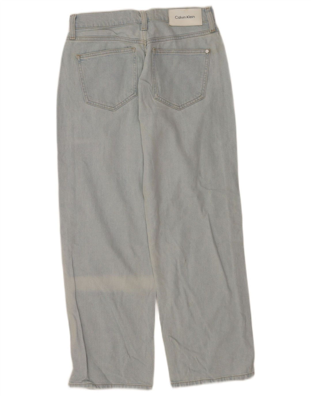 CALVIN KLEIN Damen Straight Jeans W28 L27 Blaue Baumwolle