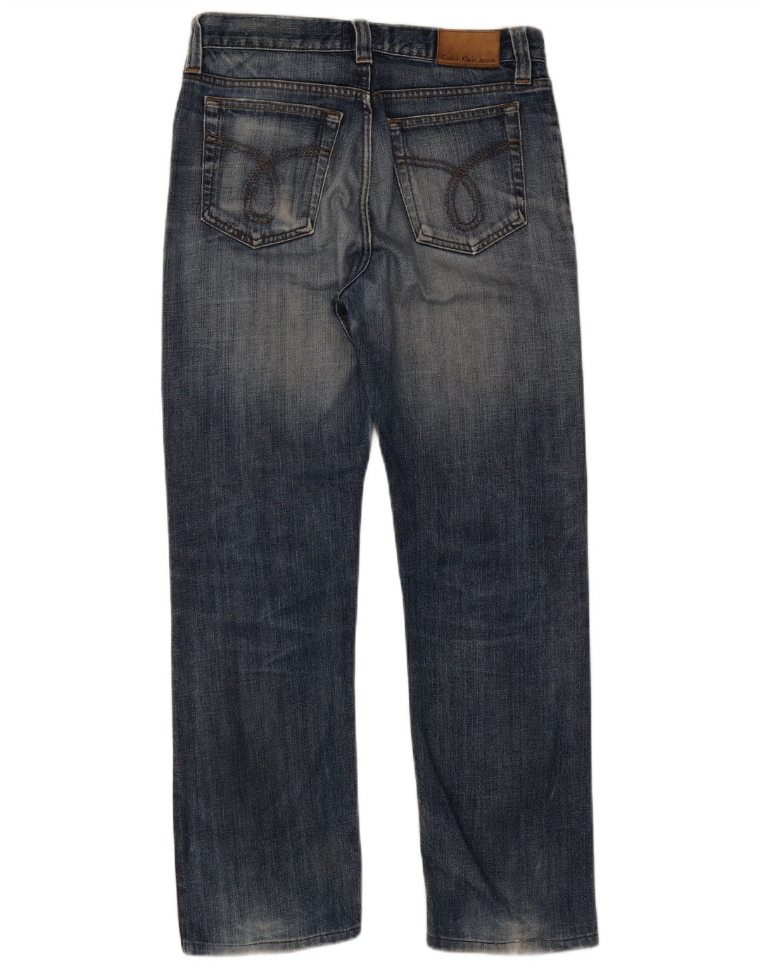 Calvin Klein Herren Distressed Cropped Jeans W30 L23 Blau