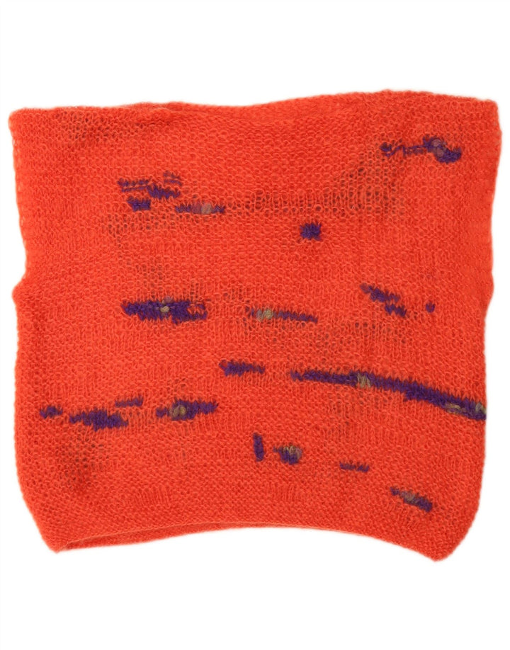 VINTAGE Damen Tank Top UK 1Medium Orange