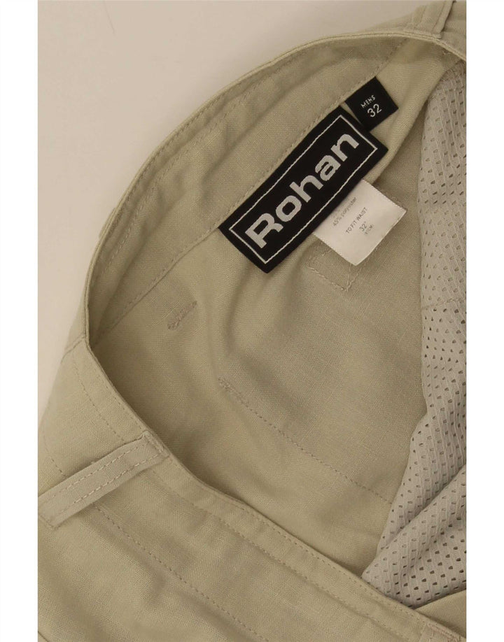 Rohan Herren Casual Shorts Medium W32 Khaki Leinen