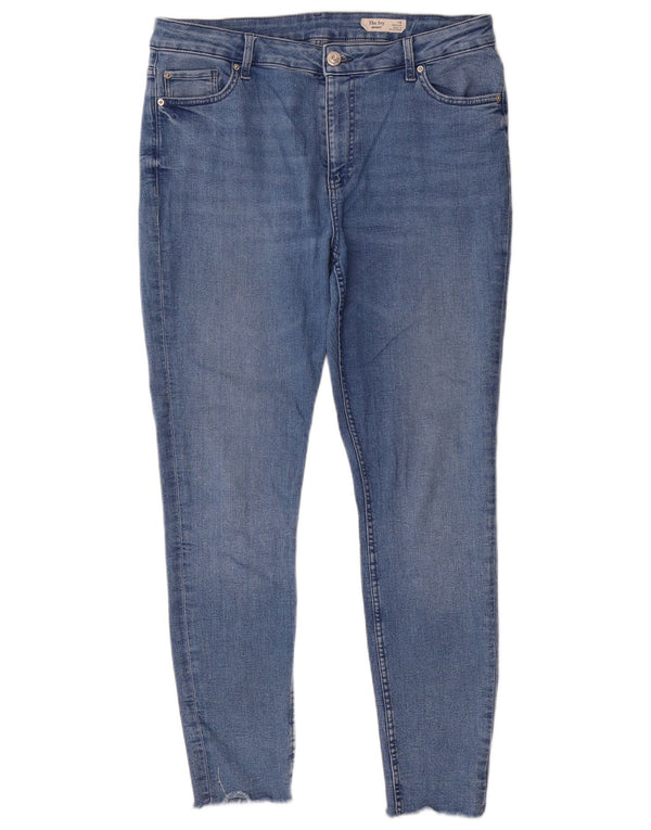 Marks & Spencer Damen The Ivy Skinny Jeans UK 16 Large W36 L29 Blaue Baumwolle