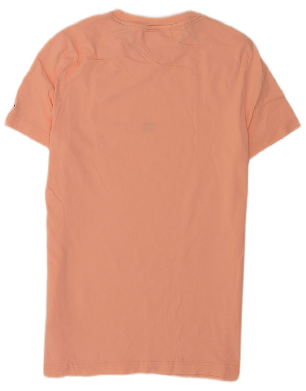 Tommy Hilfiger Mens Slim Fit Graphic T-Shirt Top Large Pink Cotton