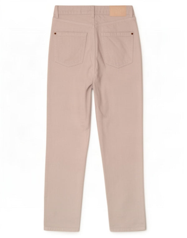 Zara Damen High Rise Tapered Jeans EU 34 2XS W24 L26 Weiß