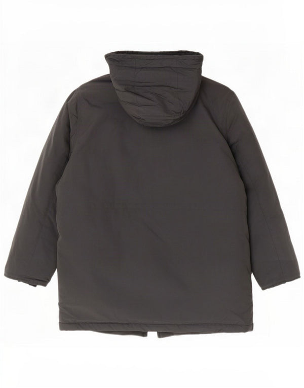Woolrich Wattierter Mantel mit Kapuze für Jungen, 9–10 Jahre, marineblaue Baumwolle