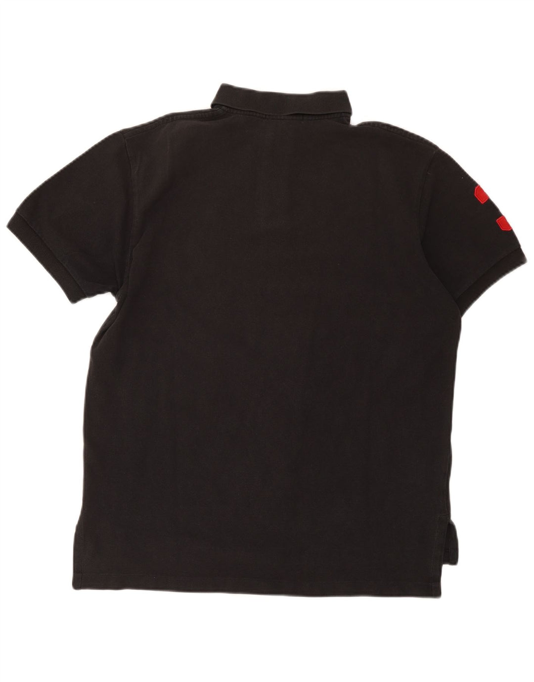 Polo Ralph Lauren Herren-Grafikhemd aus mittelschwarzer Baumwolle