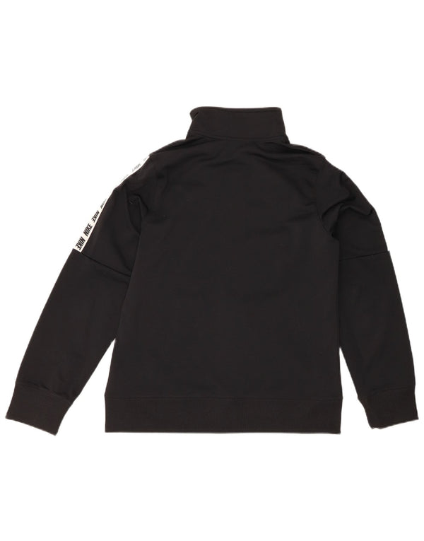 Nike Mädchen-Trainingsanzugoberteil mit Grafik, 13–14 Jahre, XL, Schwarz, Farbblock