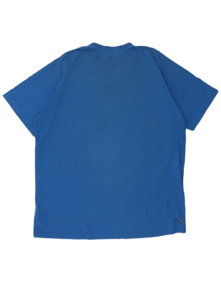 Adidas Herren T-Shirt Top XL Blau Baumwolle