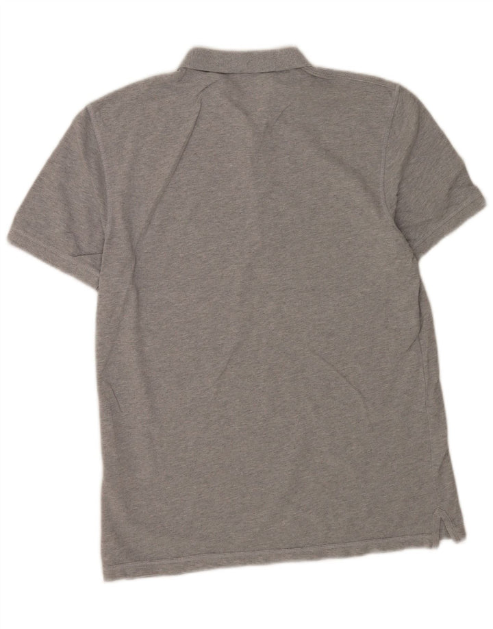 All Saints Herren-Poloshirt aus mittelgrauer Baumwolle