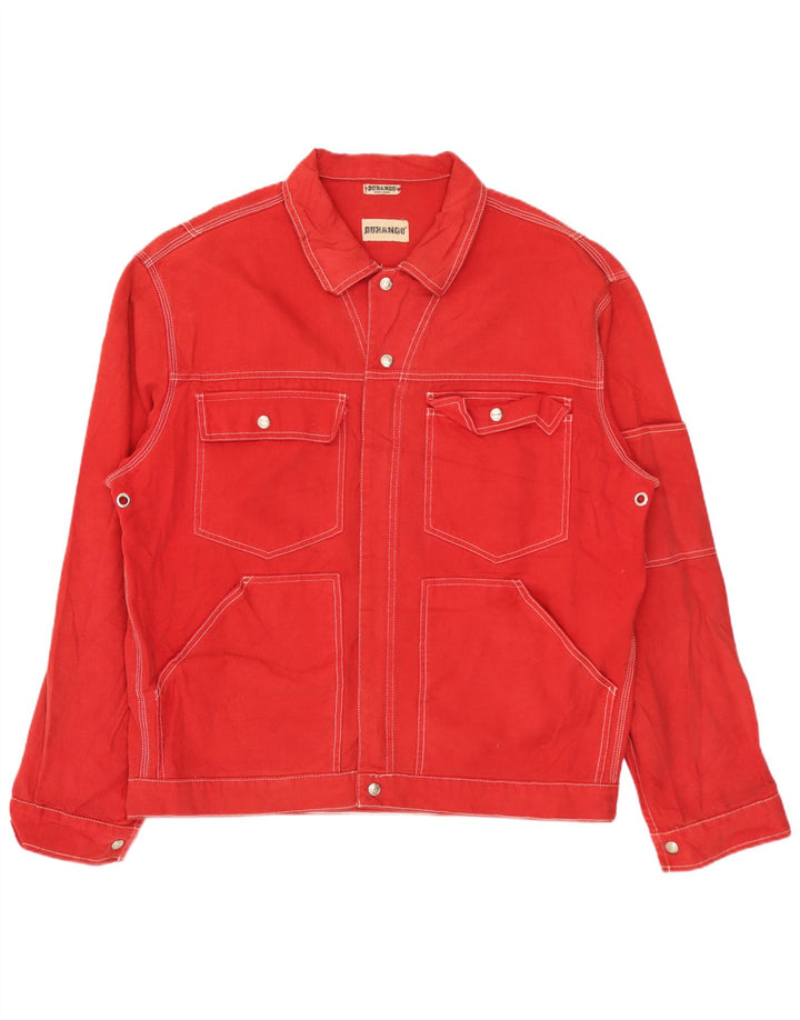 Durango Herren-Utility-Jacke UK 40 Große rote Baumwolle