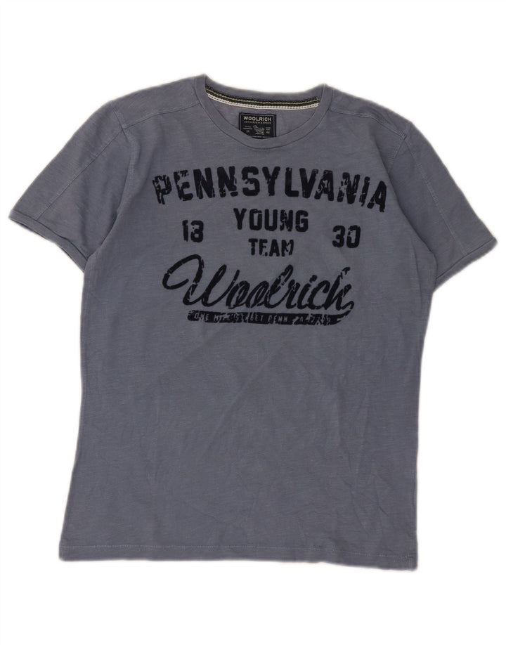 Woolrich Grafik-T-Shirt-Oberteil für Jungen, 11–12 Jahre, Blau