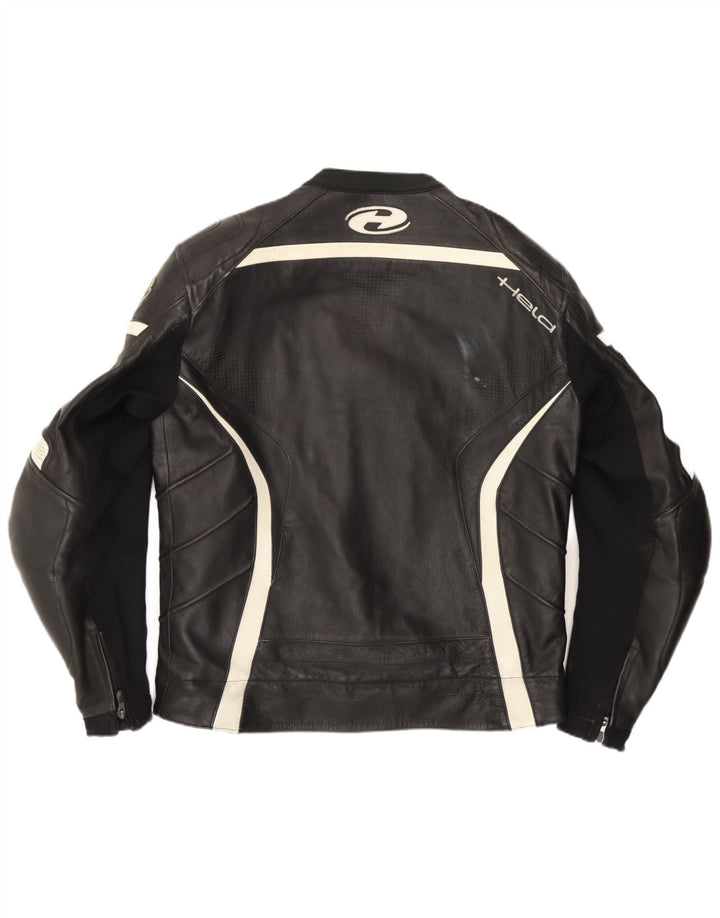 Held Herren Motorstyle Graphic Racer Jacke Größe 48 XL Schwarz Colourblock