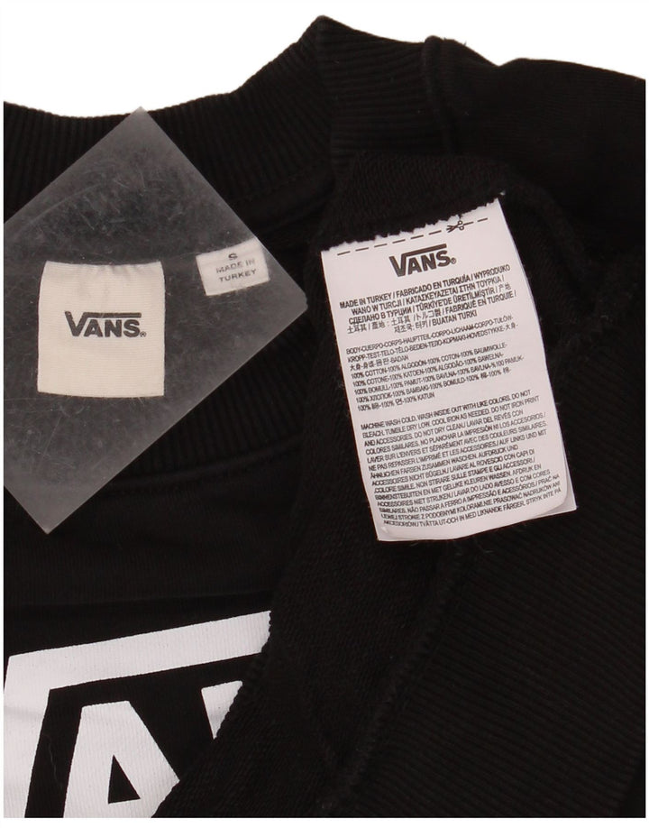 VANS Damen-Sweatshirt, übergroß, Crop Graphic, Gr. 10, Größe S, Schwarz
