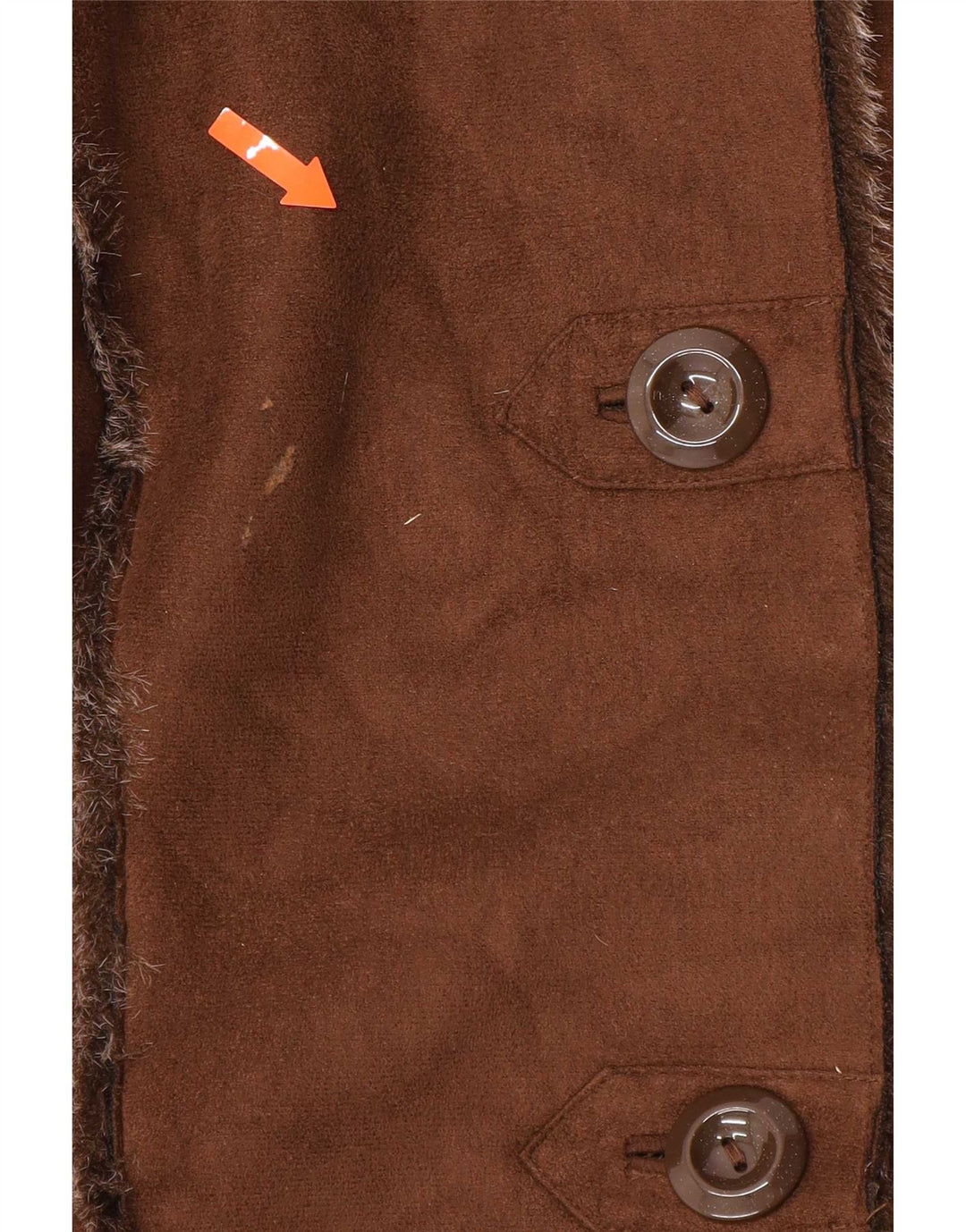 Celsius Übergroßer Sherpa-Mantel für Damen UK 10 Small Braun Polyester