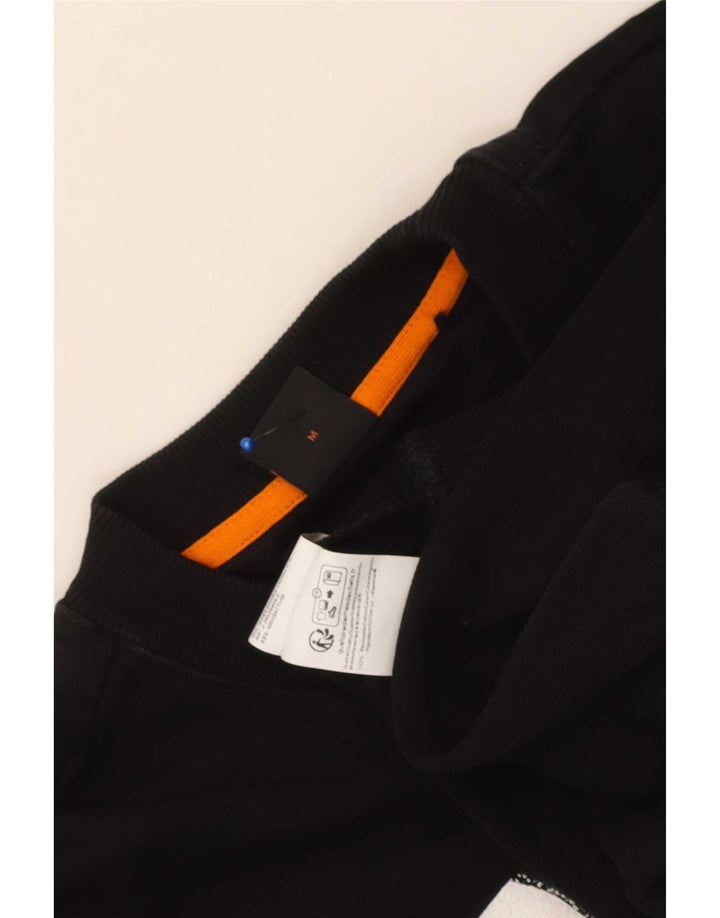 Hugo Boss Herren-Sweatshirt mit Grafik, mittelschwarze Baumwolle