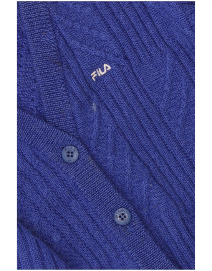 Fila Damen Strickjacke IT 44 Mittelblau
