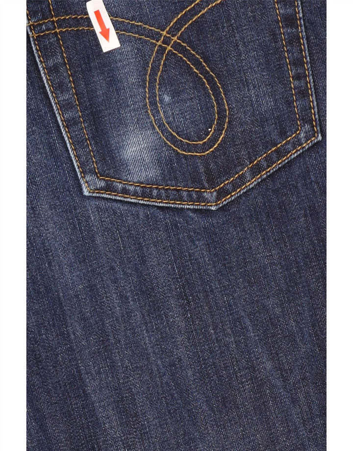 Calvin Klein Damen Straight Jeans W33 L31 Marineblau
