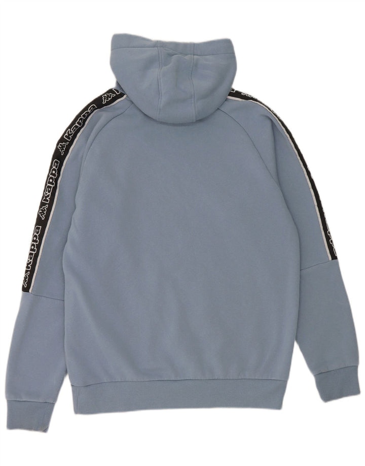 Kappa Herren Graphic Hoodie Pullover Mittelblau