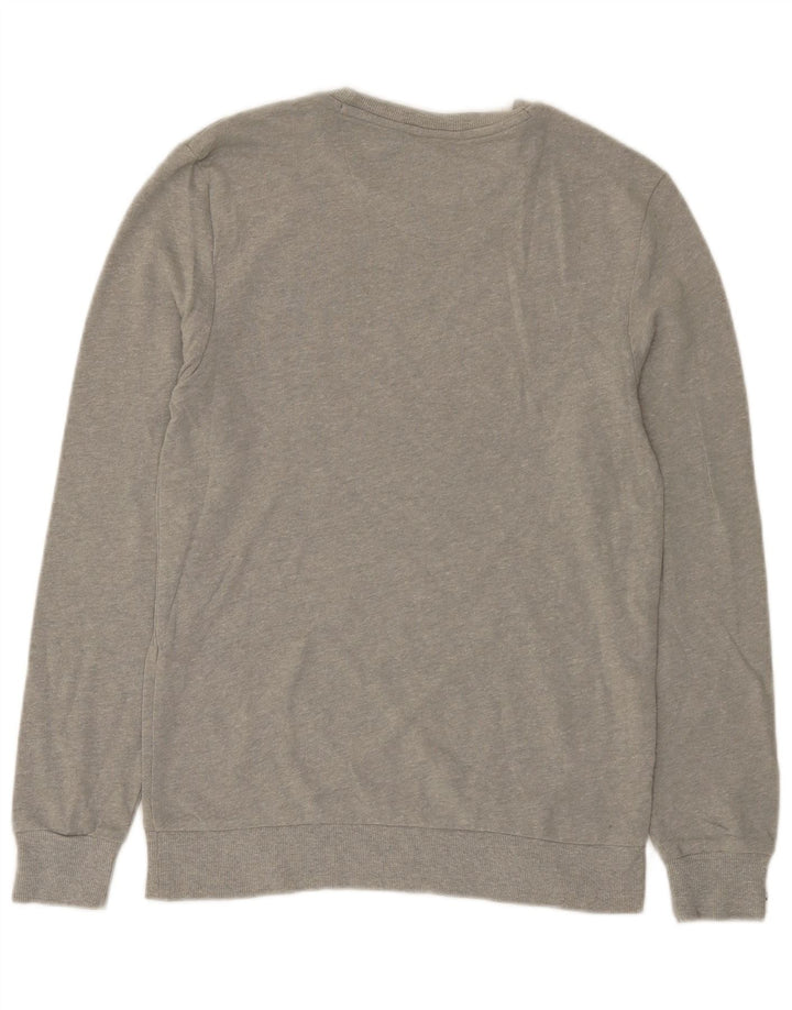 TOMMY HILFIGER Herren Grafik-Sweatshirt-Pullover, kleine graue Baumwolle