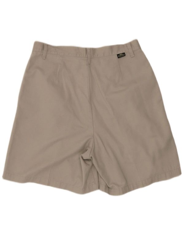 Lee Womens High Waist Pegged Casual Shorts US 14 XL W28 Beige Baumwolle
