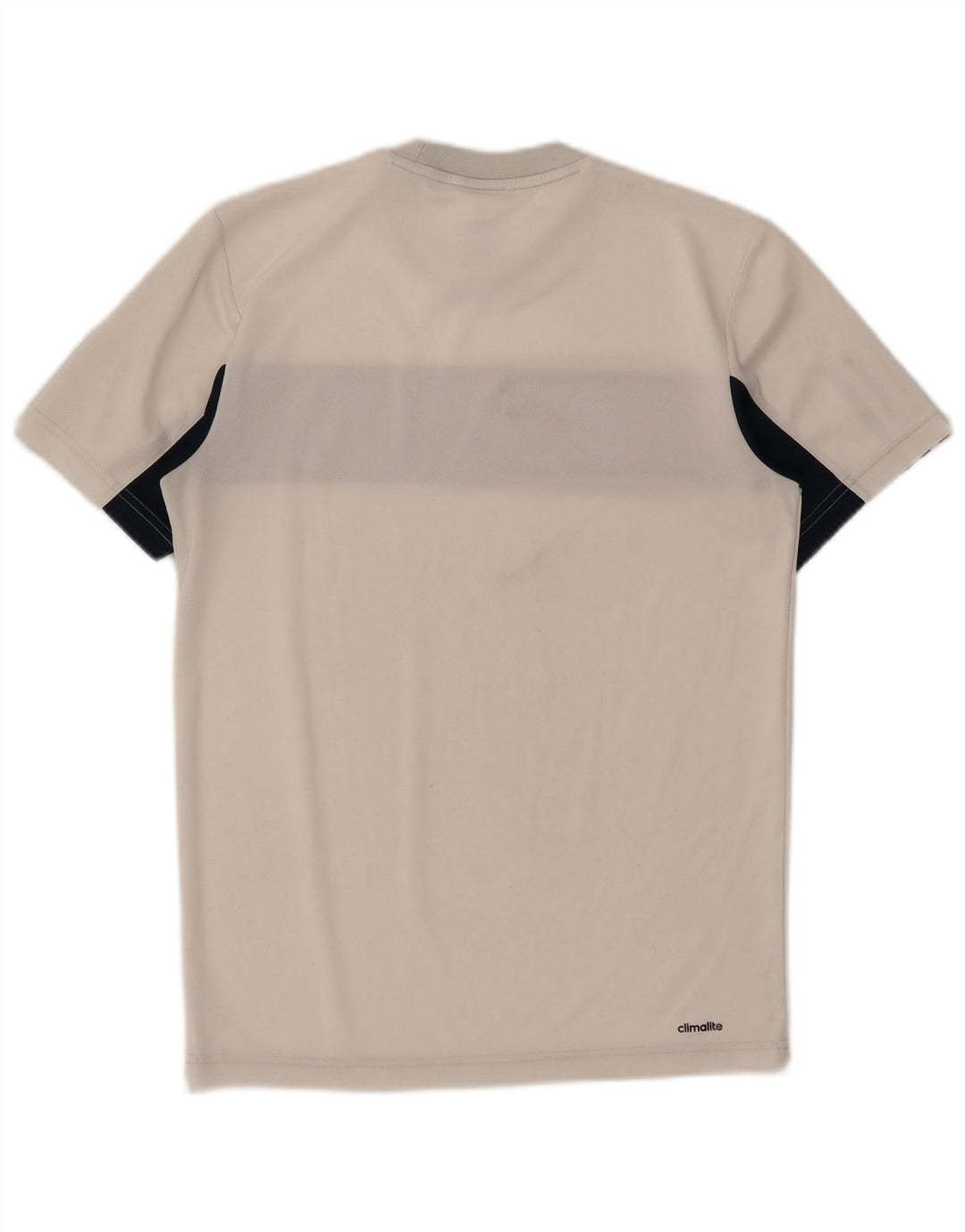 ADIDAS Herren Tennis T-Shirt Top Small Weiß Colourblock Polyester