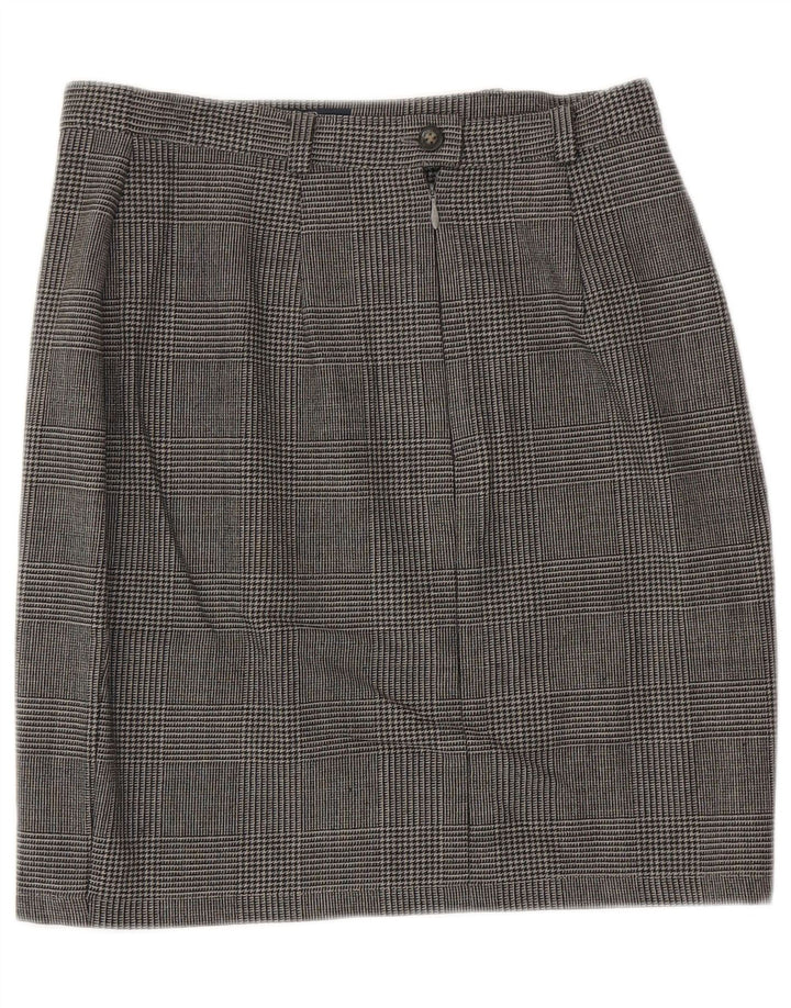 MAX MARA Damen Wochenend-Bleistiftrock UK 14 Large W29 Grau kariert