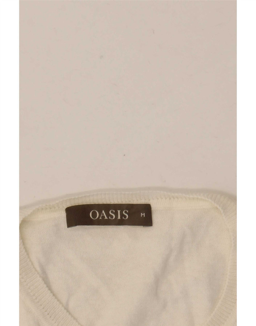 Oasis Damen-Cardigan-Pullover UK 12 Mittelweiß