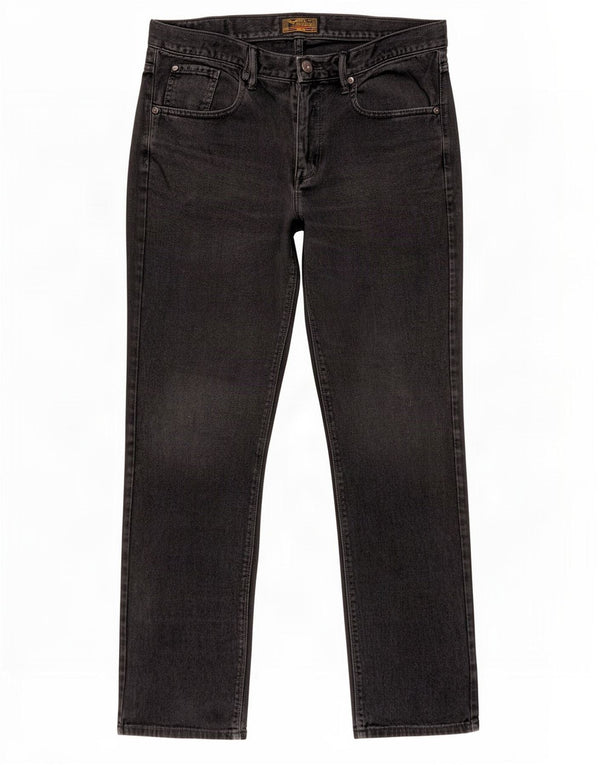 Rifle Herren Straight Jeans W34 L31 Schwarze Baumwolle