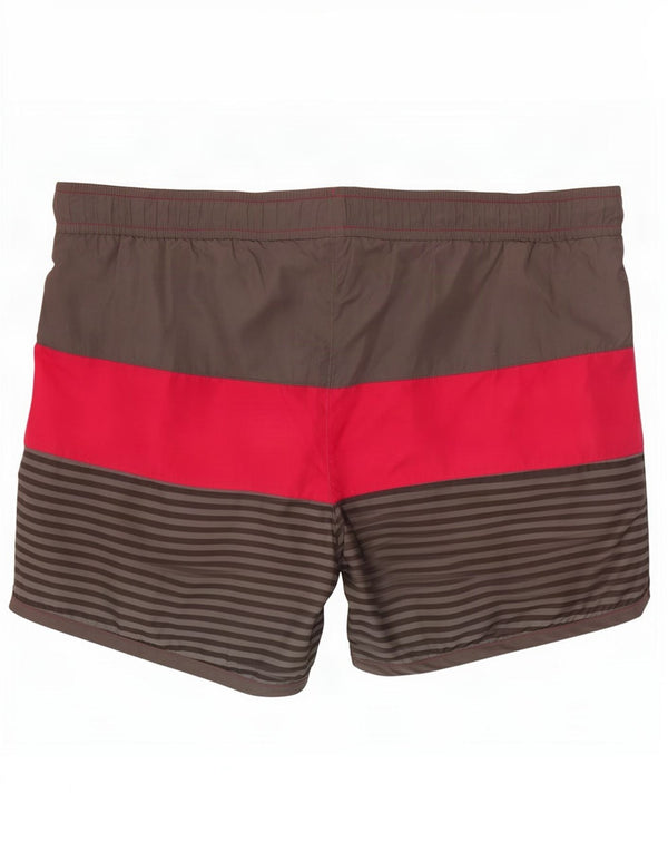 Fila Herren-Badeshorts, groß, graues Colourblock-Polyester