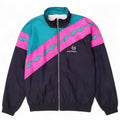 Sergio Tacchini Herren-Trainingsanzug-Oberteiljacke IT 46 Small Marineblau Farbblock