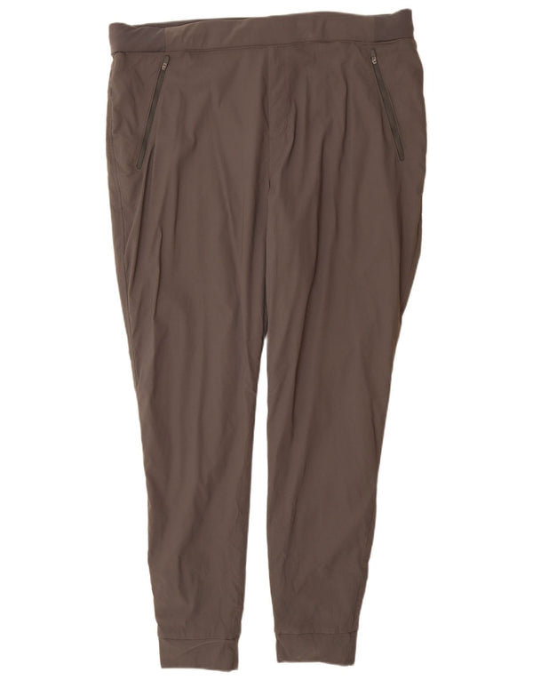 Eddie Bauer Damen Joggers Freizeithose US 18 2XL W40 L32 Graues Nylon