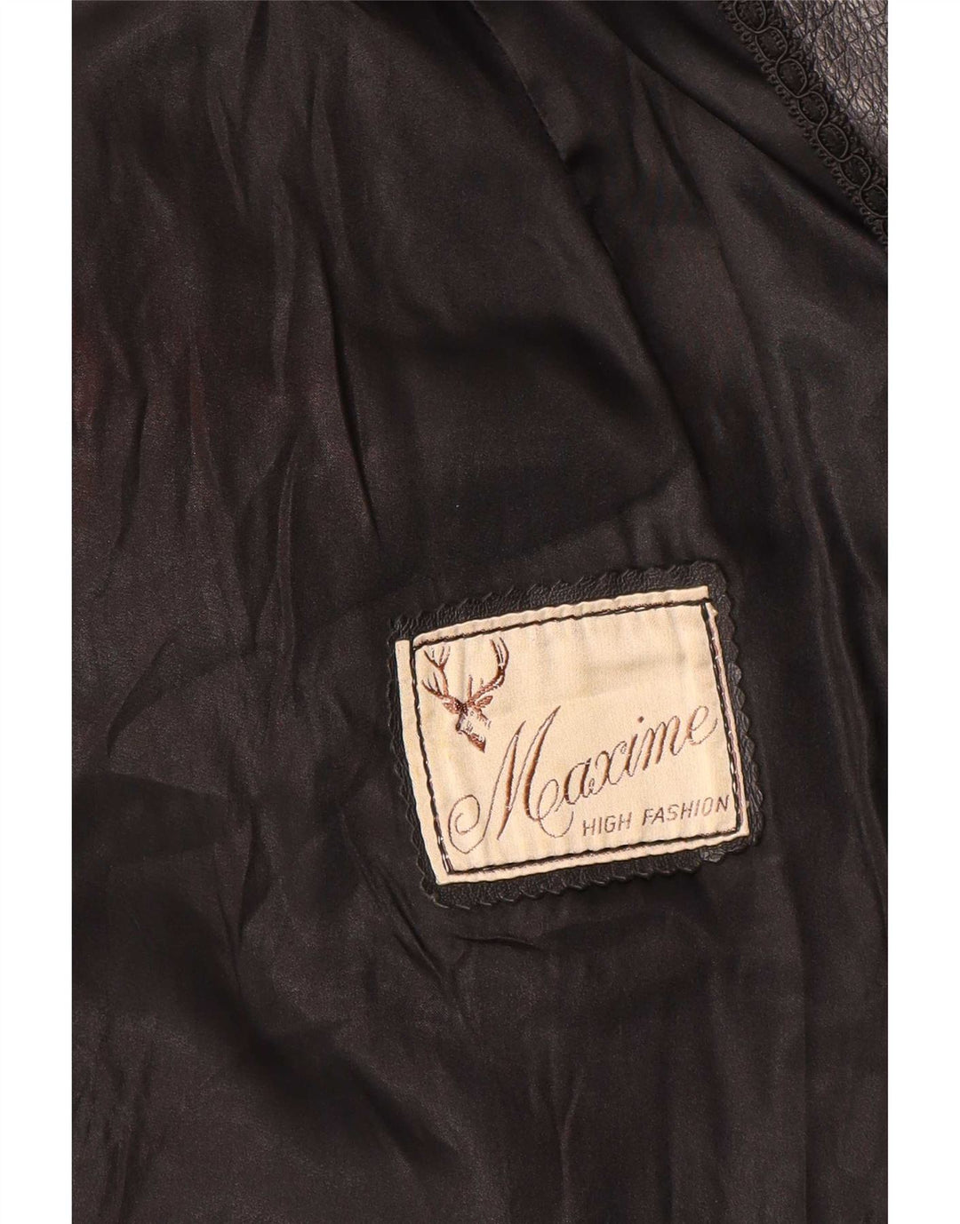 Maxime Damen Lederjacke UK 14 Medium Schwarz