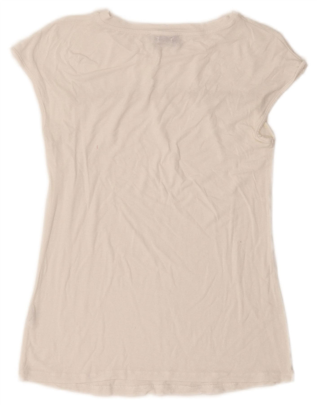 GUESS Damen T-Shirt Top UK 10 Small Weiß