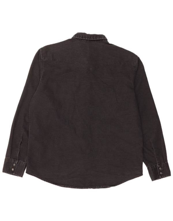 LEVI'S Herren Standard-Jeanshemd, groß, schwarze Baumwolle