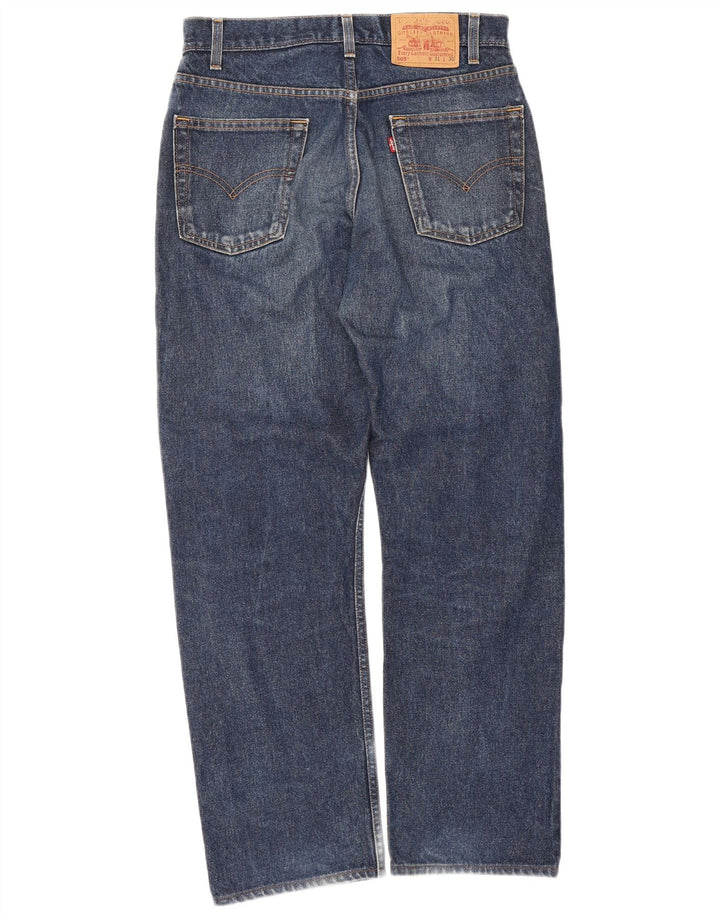 Levi's Herren 505 Regular Fit Straight Jeans W31 L30 Blaue Baumwolle