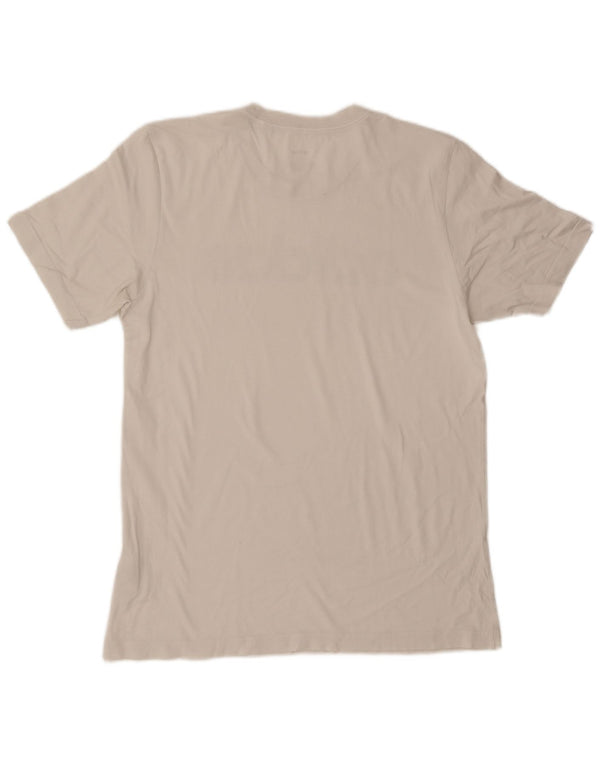 Adidas Herren Grafik-T-Shirt-Oberteil aus mittelweißer Baumwolle