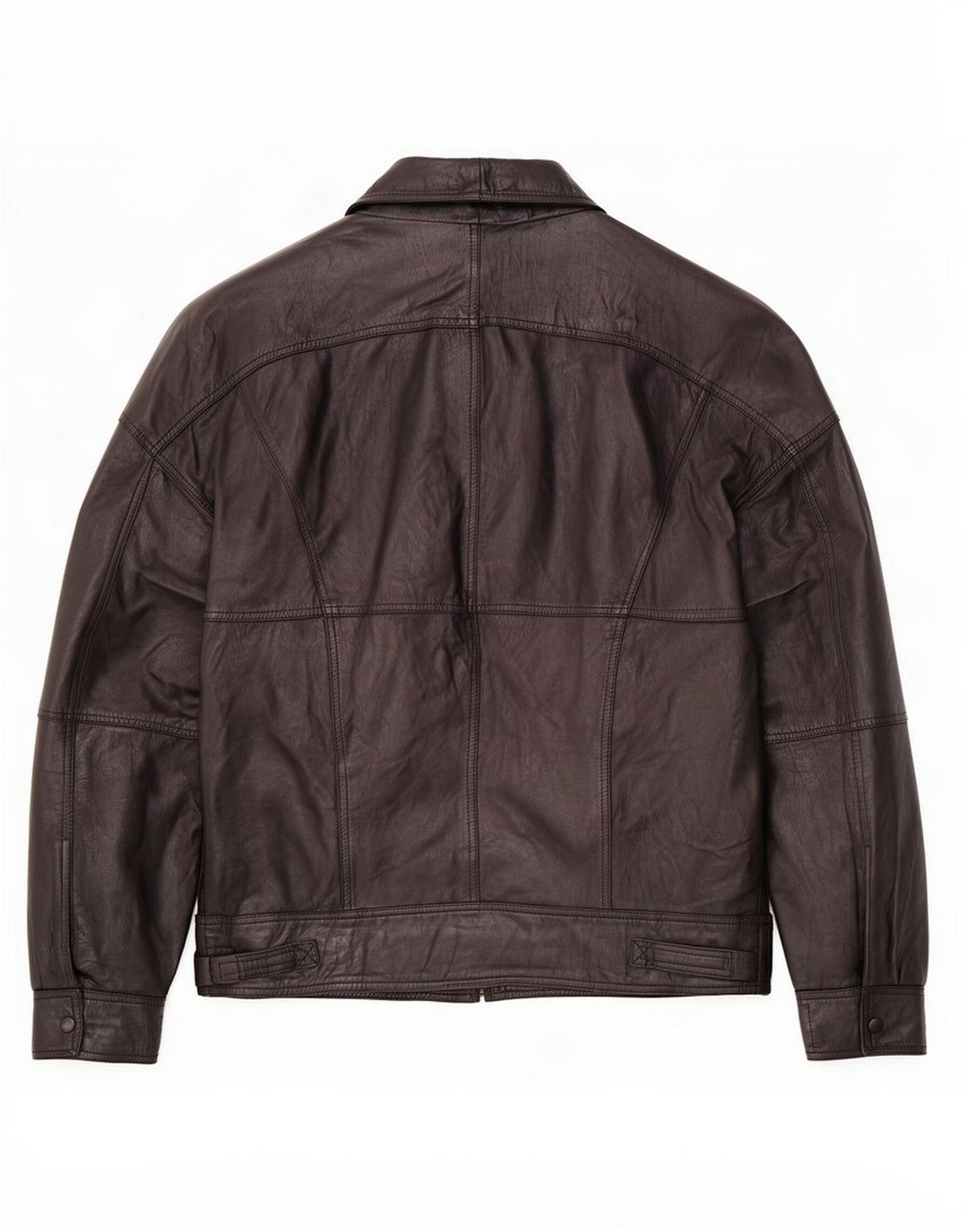 Vintage Herren Lederjacke IT 52 XL Schwarz