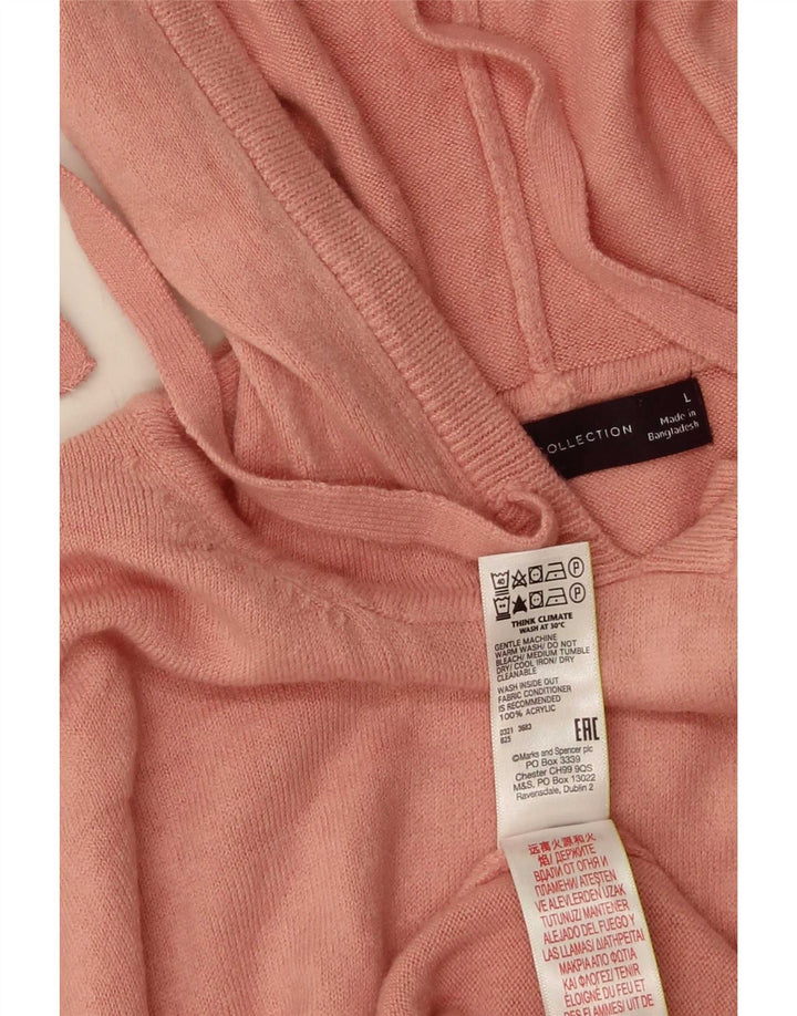Marks & Spencer Damen-Pullover mit Kapuze, übergroß, Größe 40, Rosa