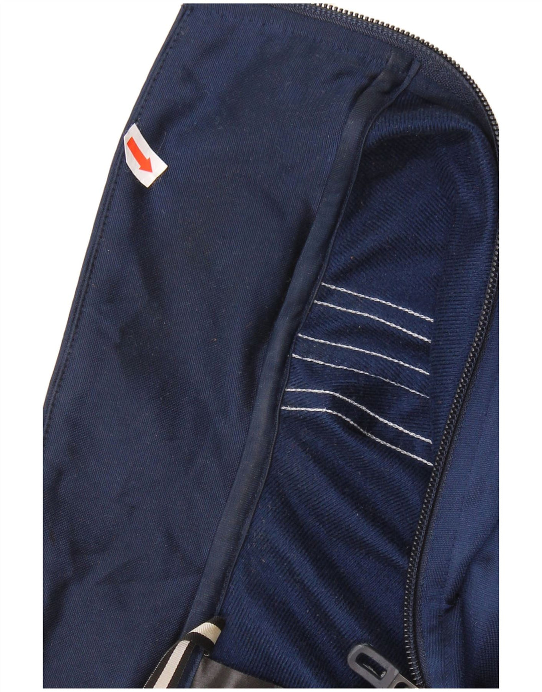 ADIDAS Mens Tracksuit Top Jacket Medium Navy Blue Polyester