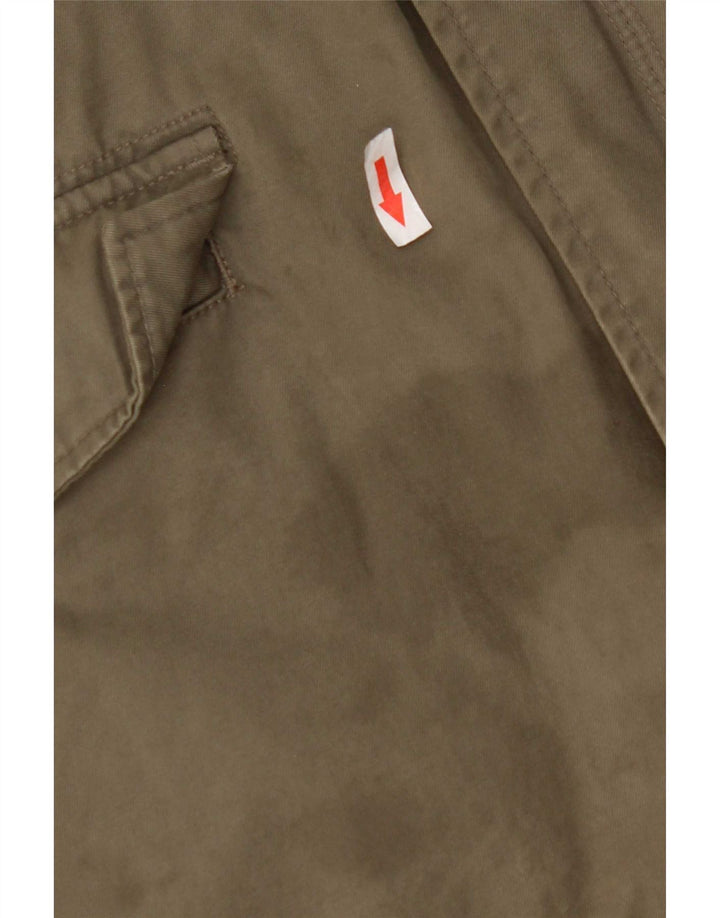 Marks & Spencer Damen Utility-Jacke UK 44 2XL Khaki Baumwolle