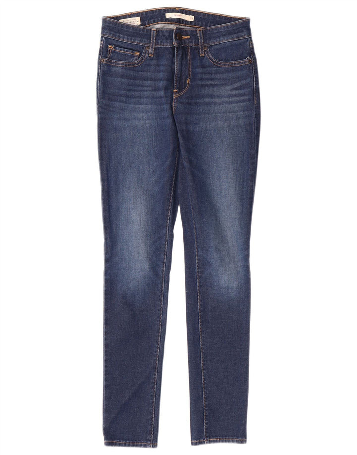 LEVI'S Damen 711 Skinny Jeans W25 L28 Blaue Baumwolle