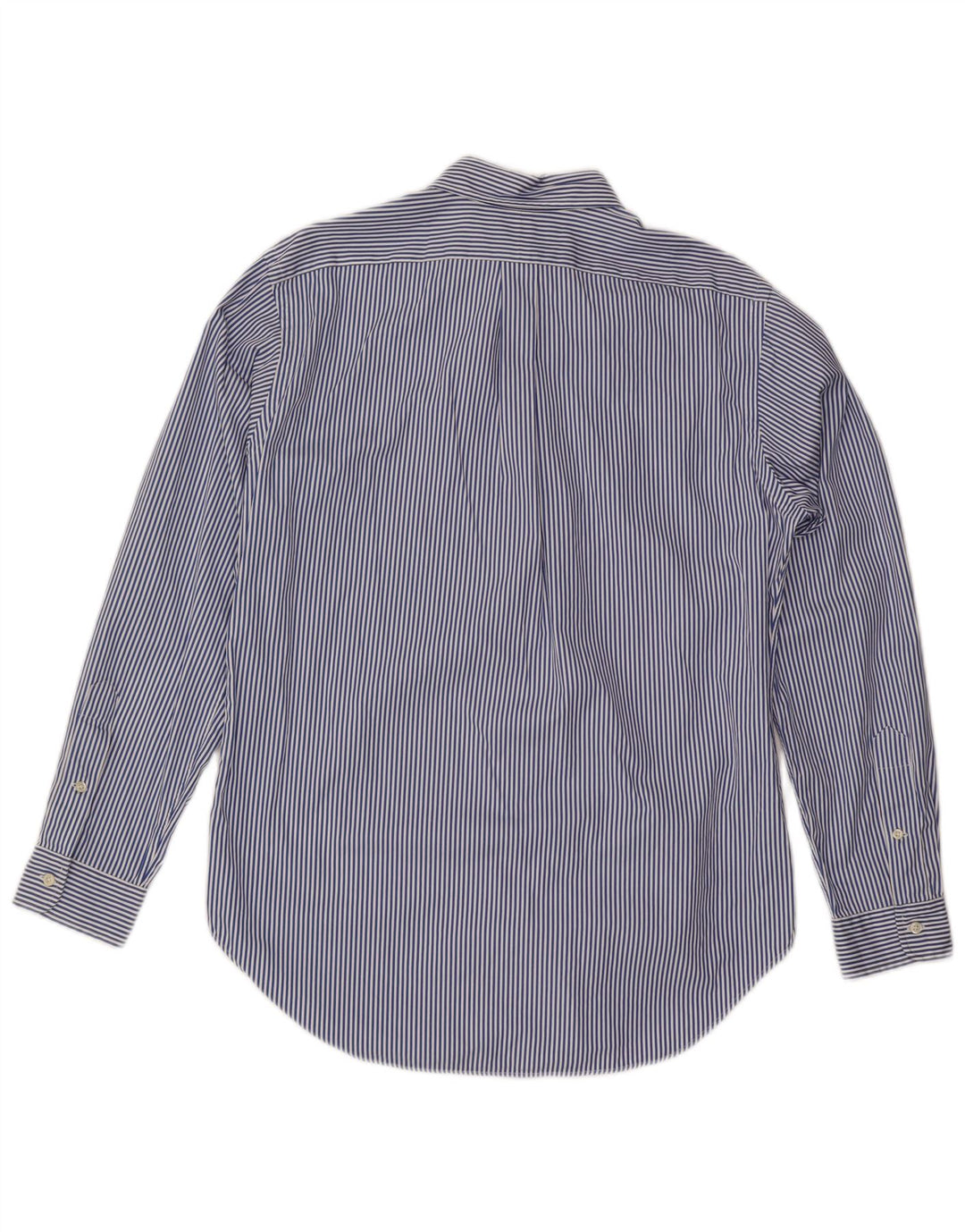 Ralph Lauren Herren-Hemd mit klassischer Passform, mittelblau, Nadelstreifen